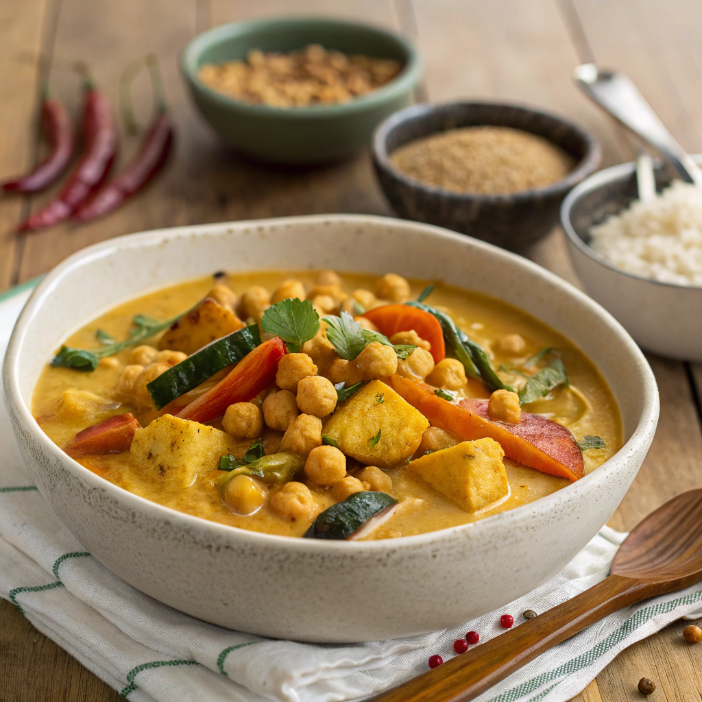 creamy coconut chickpea curry