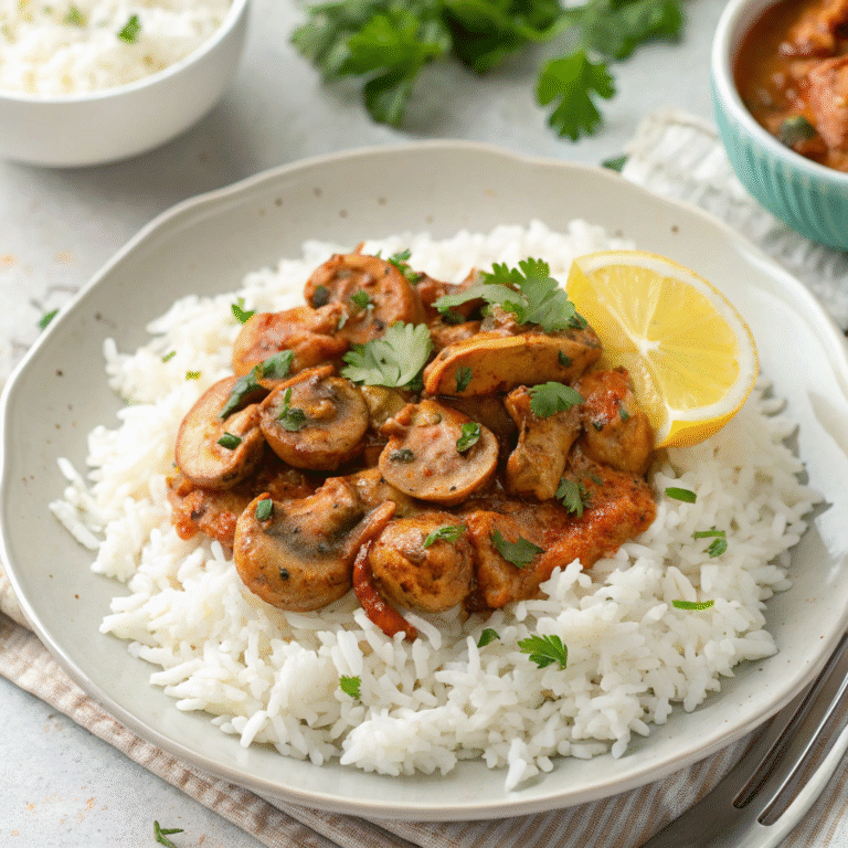 creative mushroom tikka masala