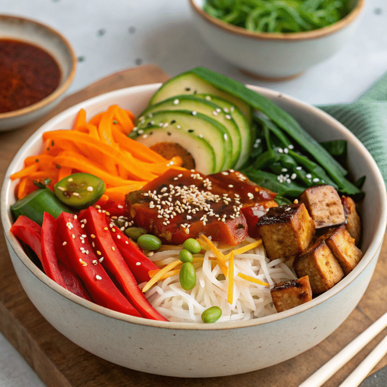 creative vegan bibimbap