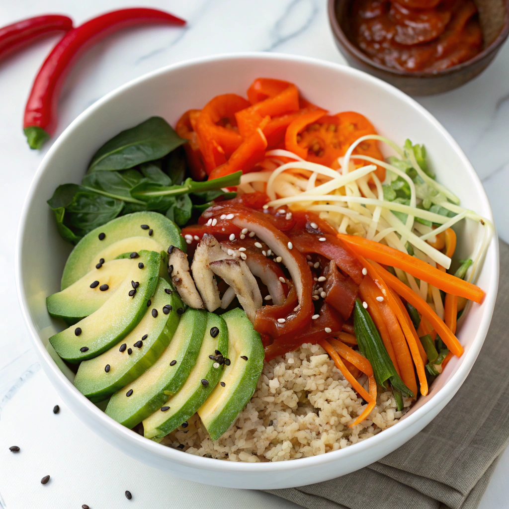 creative vegan bibimbap