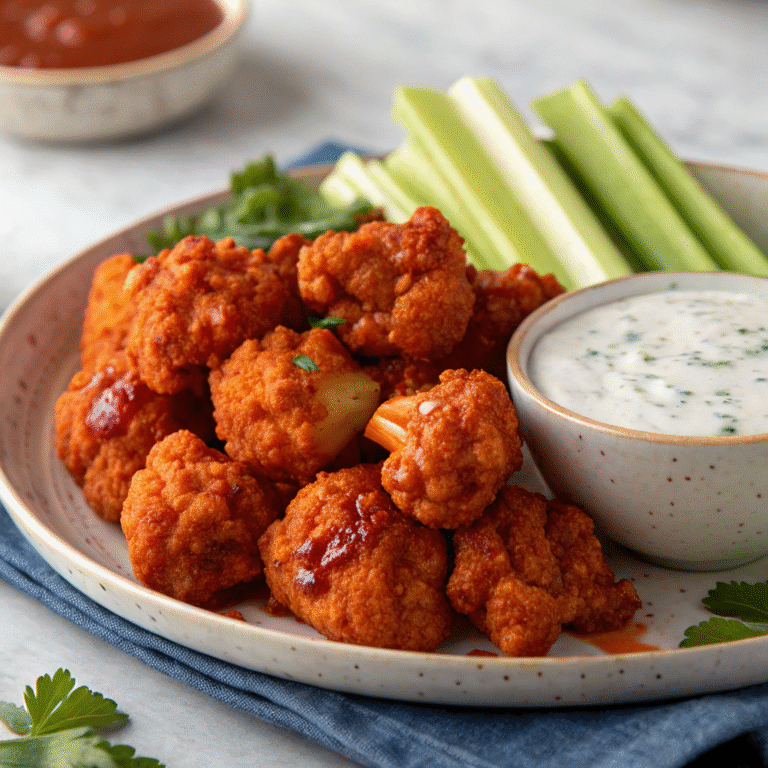 crispy baked cauliflower wings