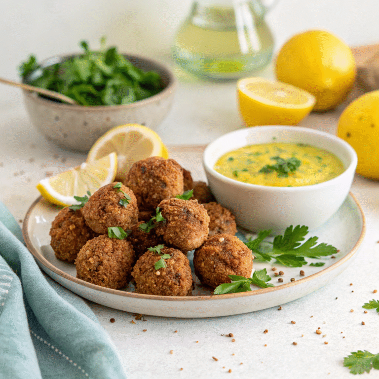 crispy mini falafel balls
