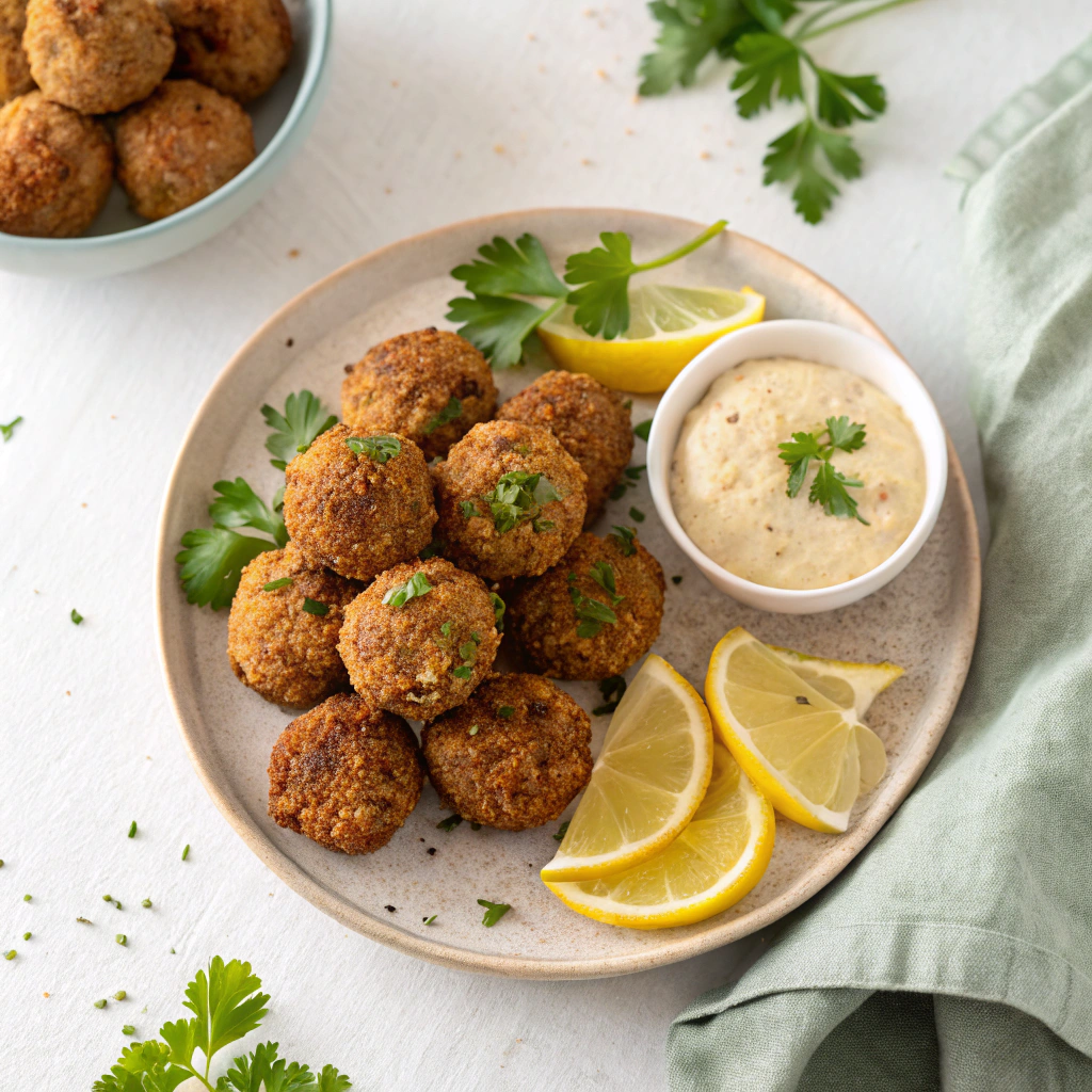 crispy mini falafel balls