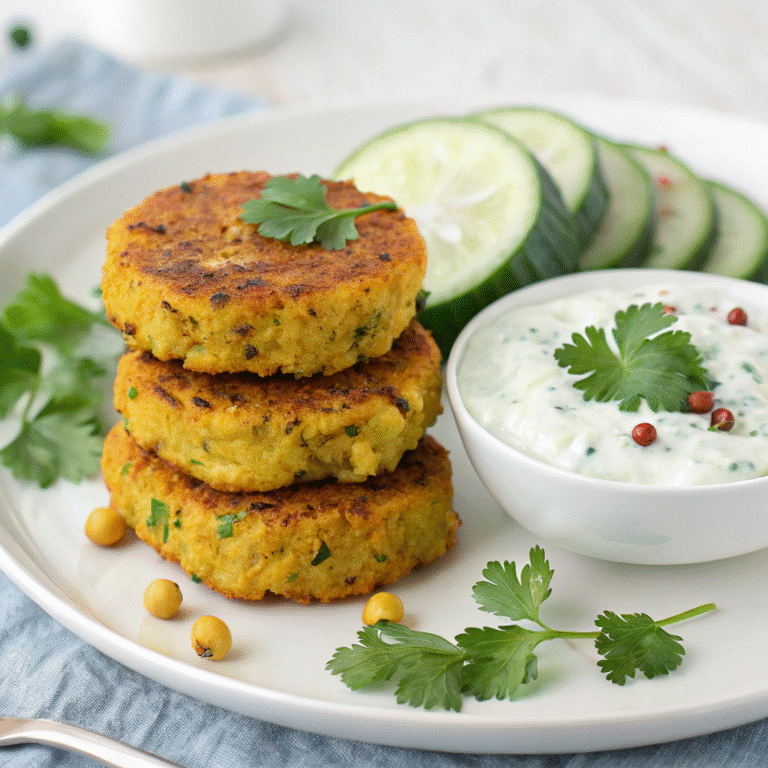 curried chickpea cakes