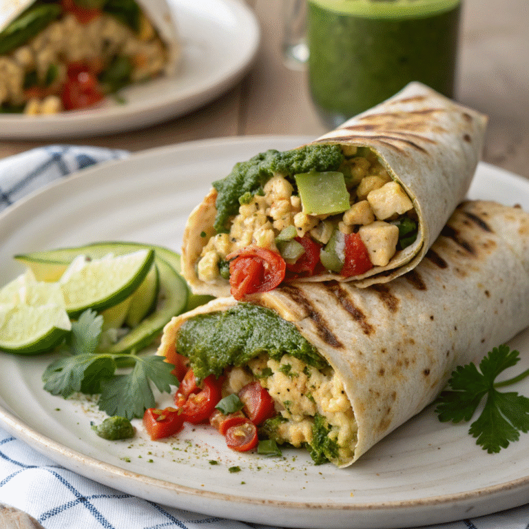 delicious breakfast burrito