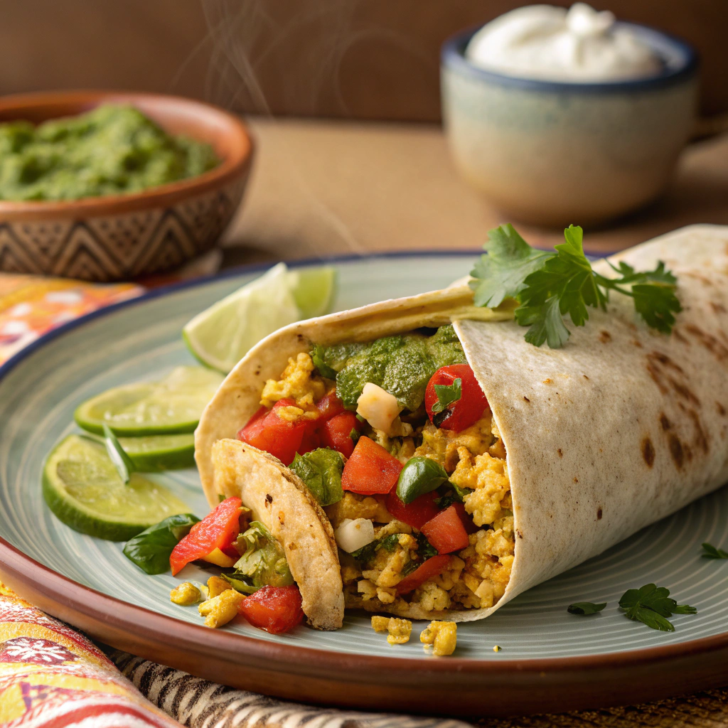 delicious breakfast burrito