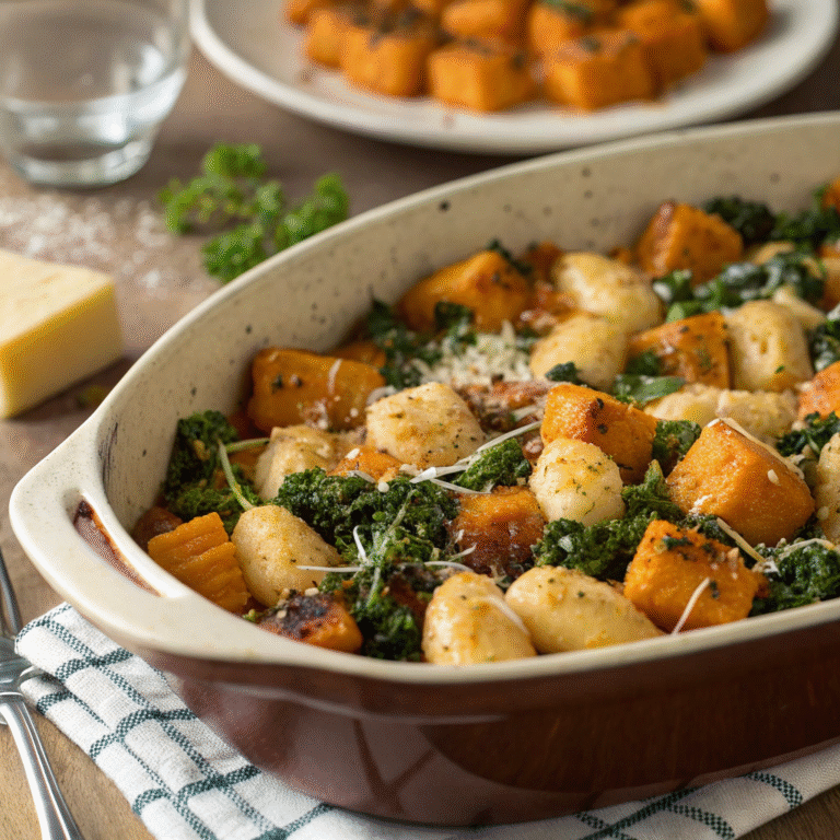 delicious sweet potato and kale