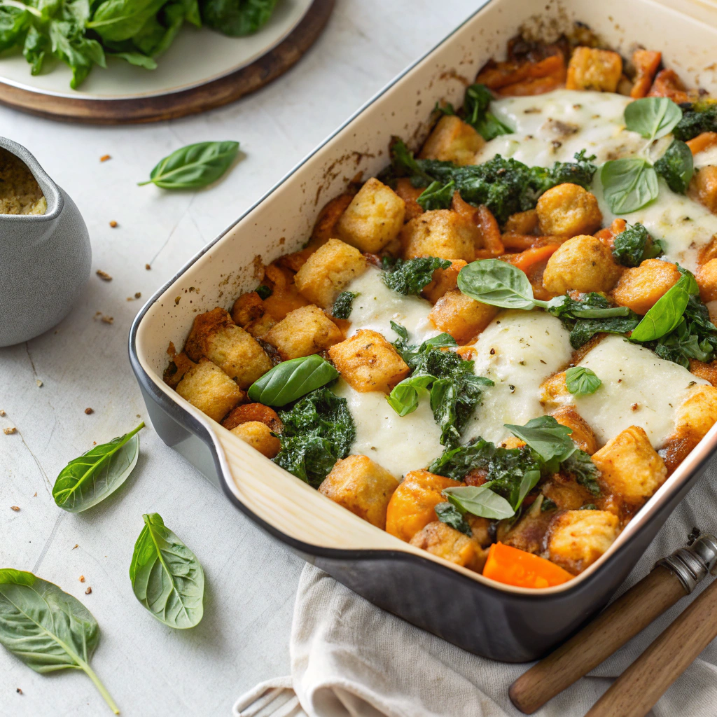 delicious sweet potato and kale