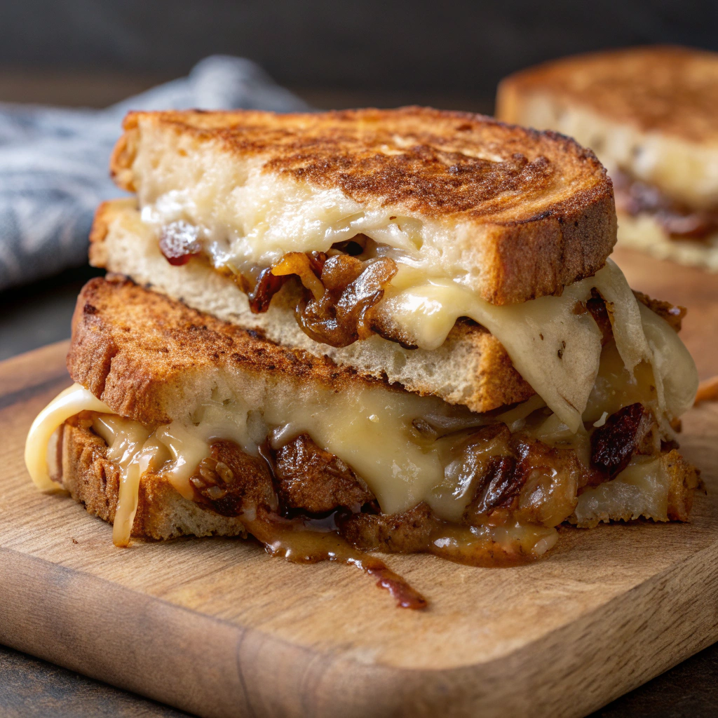 Savory French Onion Grilled Cheese Sandwich Onion Grilled Cheese Sandwich
