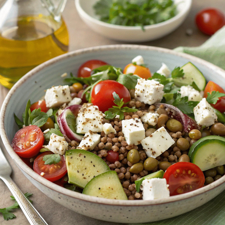 greek lentil salad