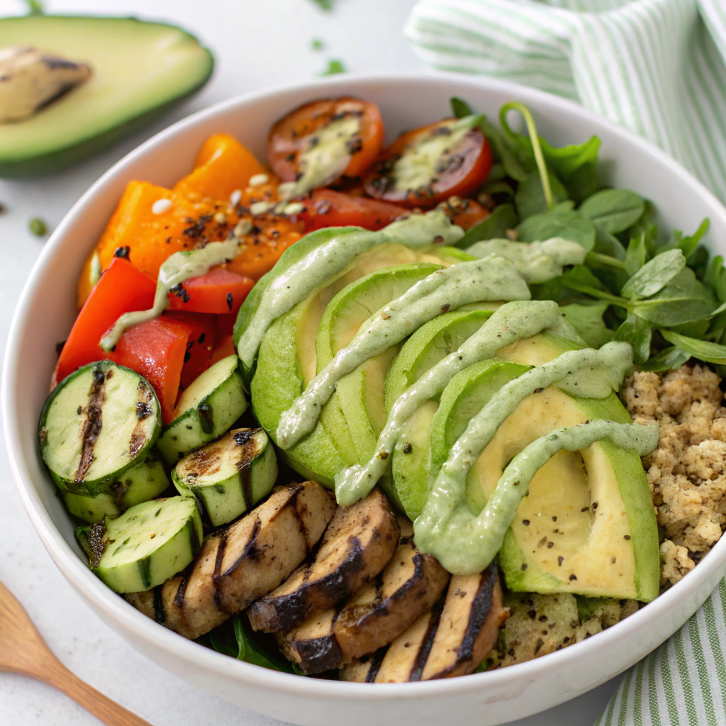 grilled veggie buddha bowl