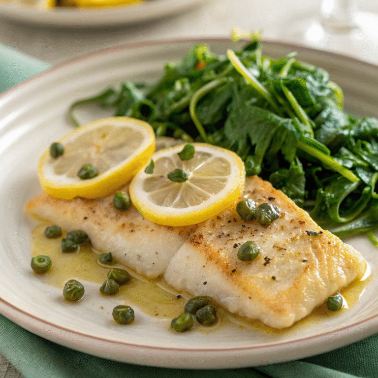 baked haddock with lemon caper