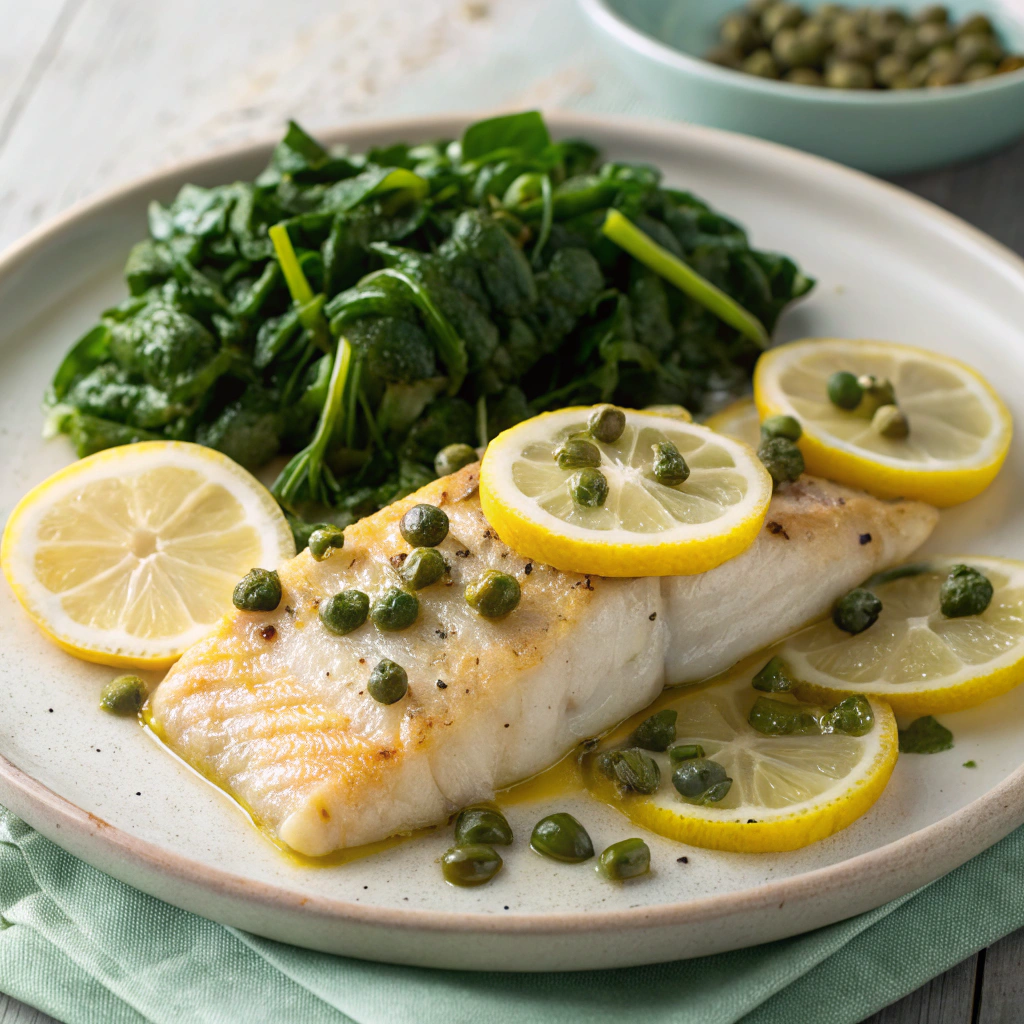 baked haddock with lemon caper