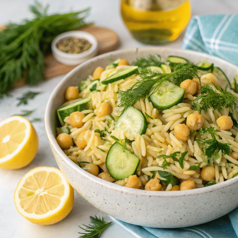 lemon dill orzo salad