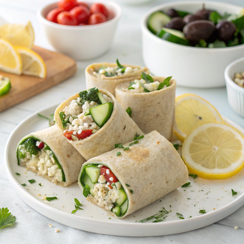 quinoa wraps with feta
