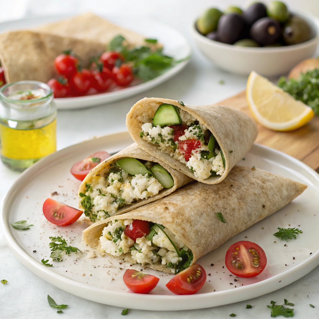 quinoa wraps with feta