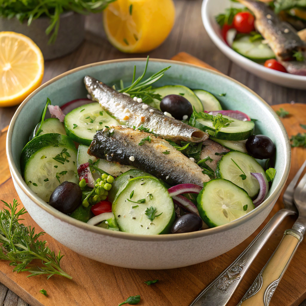sardine cucumber salad
