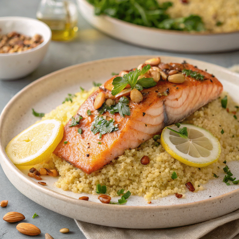 Moroccan Salmon with Couscous