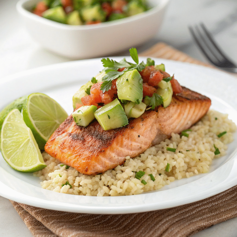 salmon avocado salsa