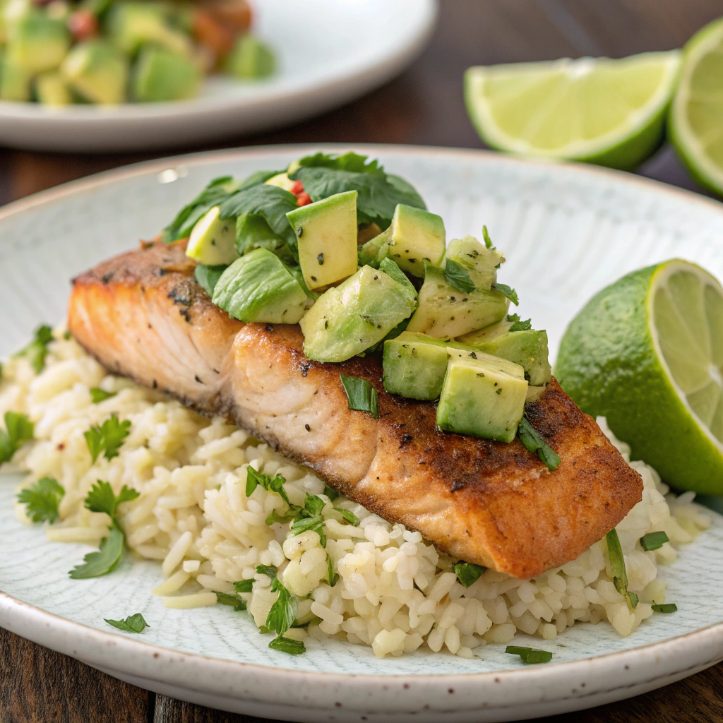 salmon avocado salsa
