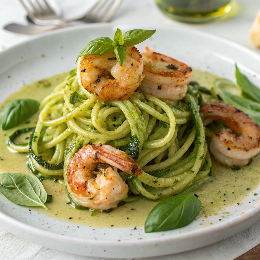zucchini noodles with shrimp