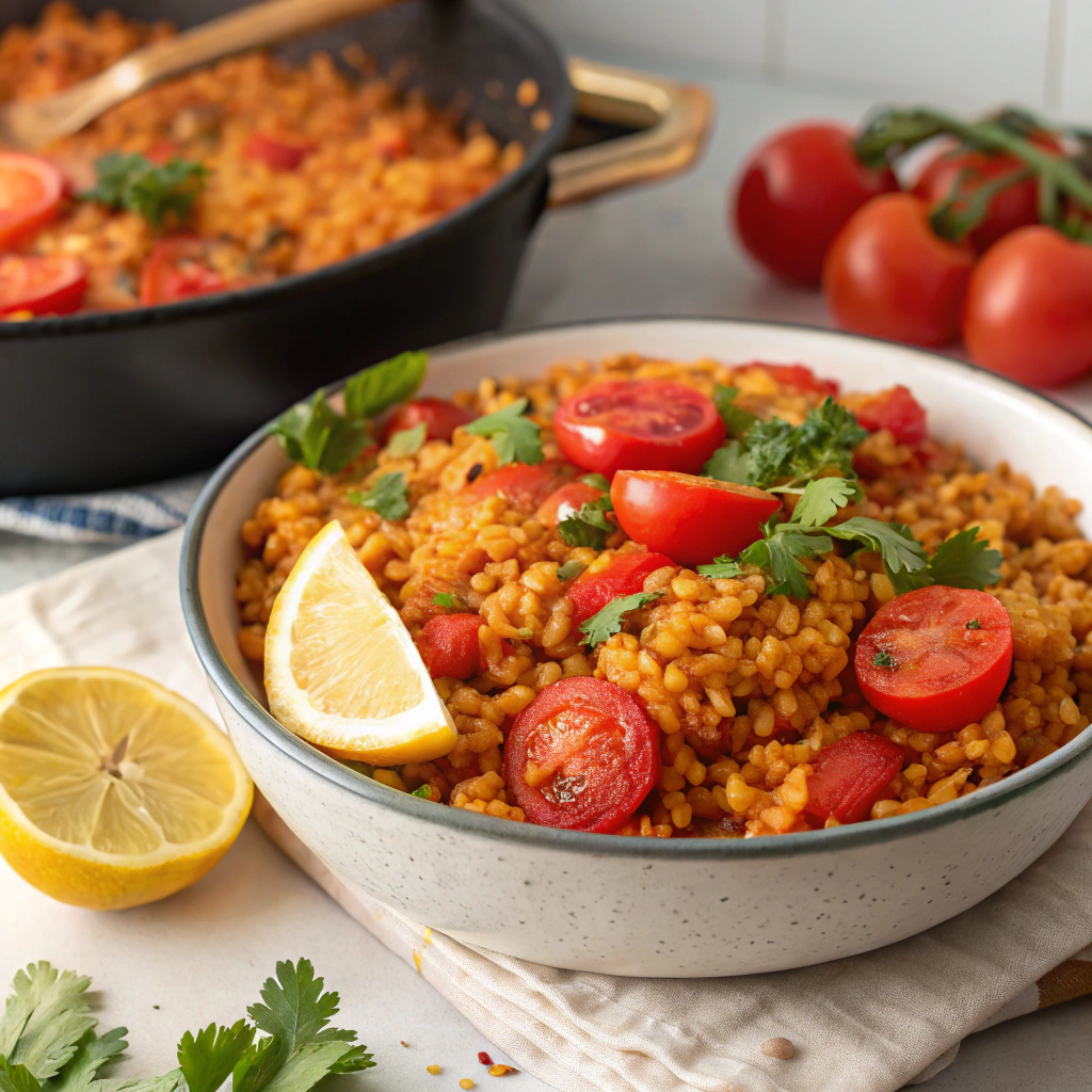 savory red lentil and tomato