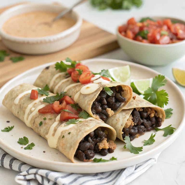 smoky black bean enchiladas