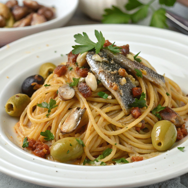 spaghetti with sardines