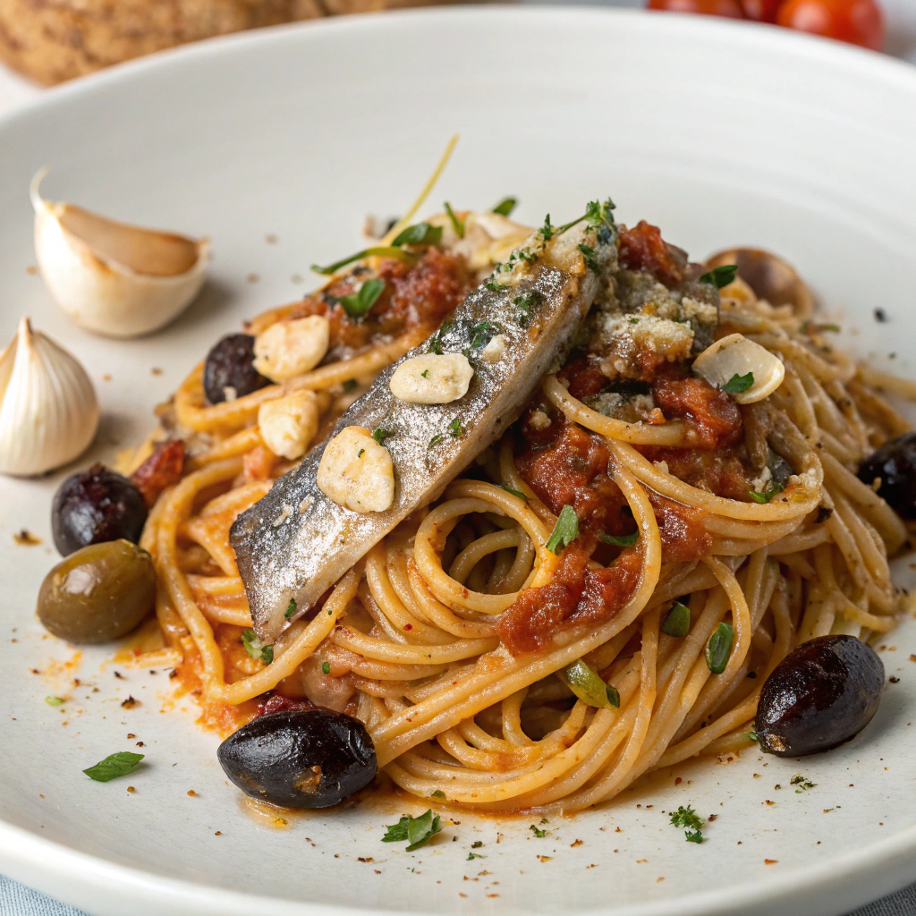 spaghetti with sardines