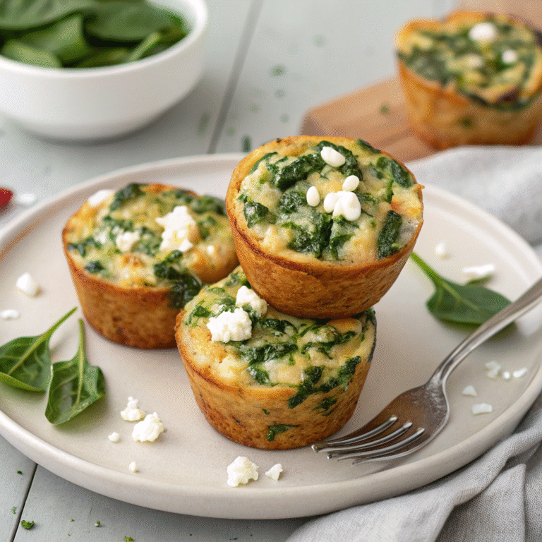 spinach feta egg muffins