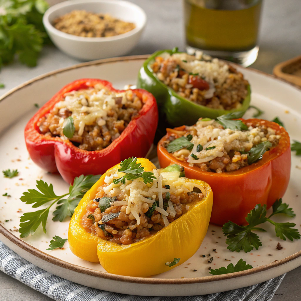 vegetarian stuffed bell peppers