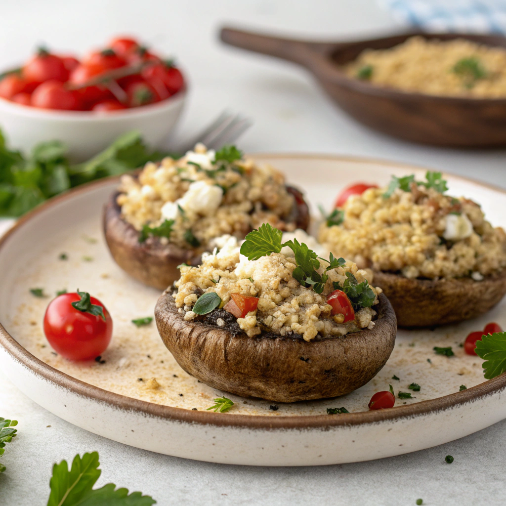 stuffed portobello mushrooms
