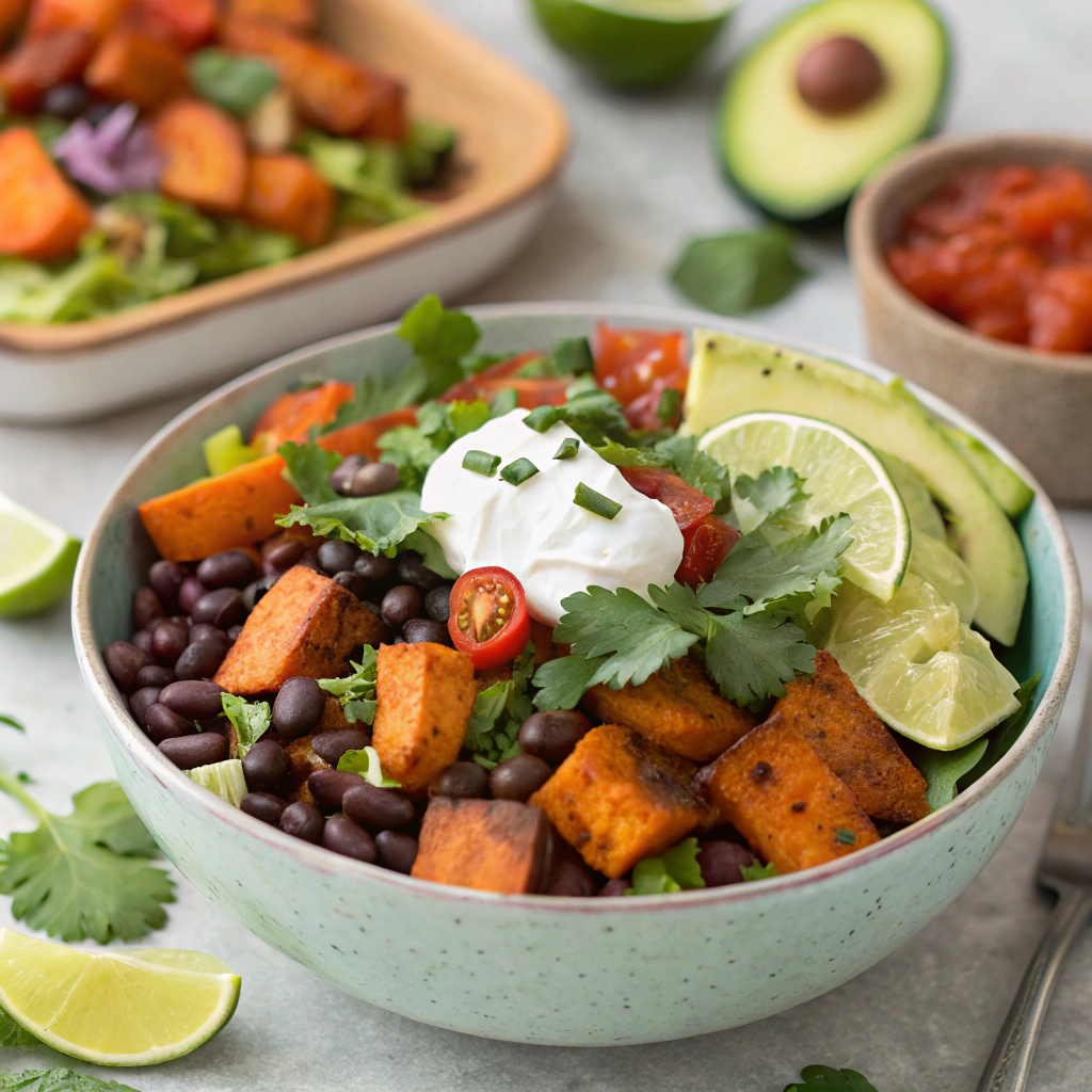 sweet potato taco salad