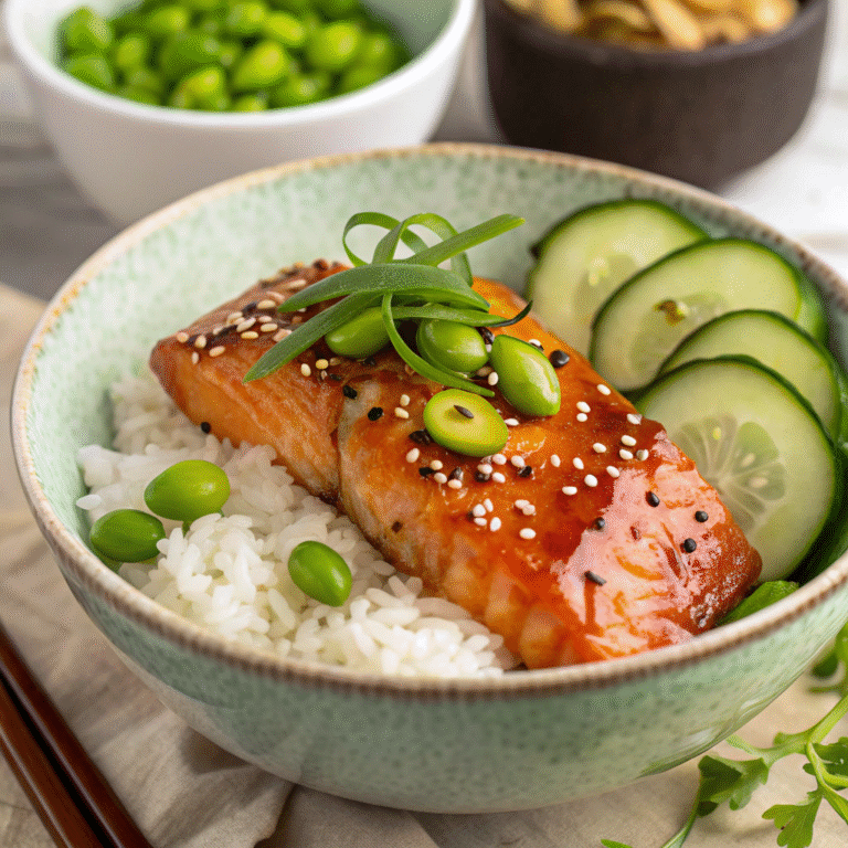 teriyaki salmon bowl