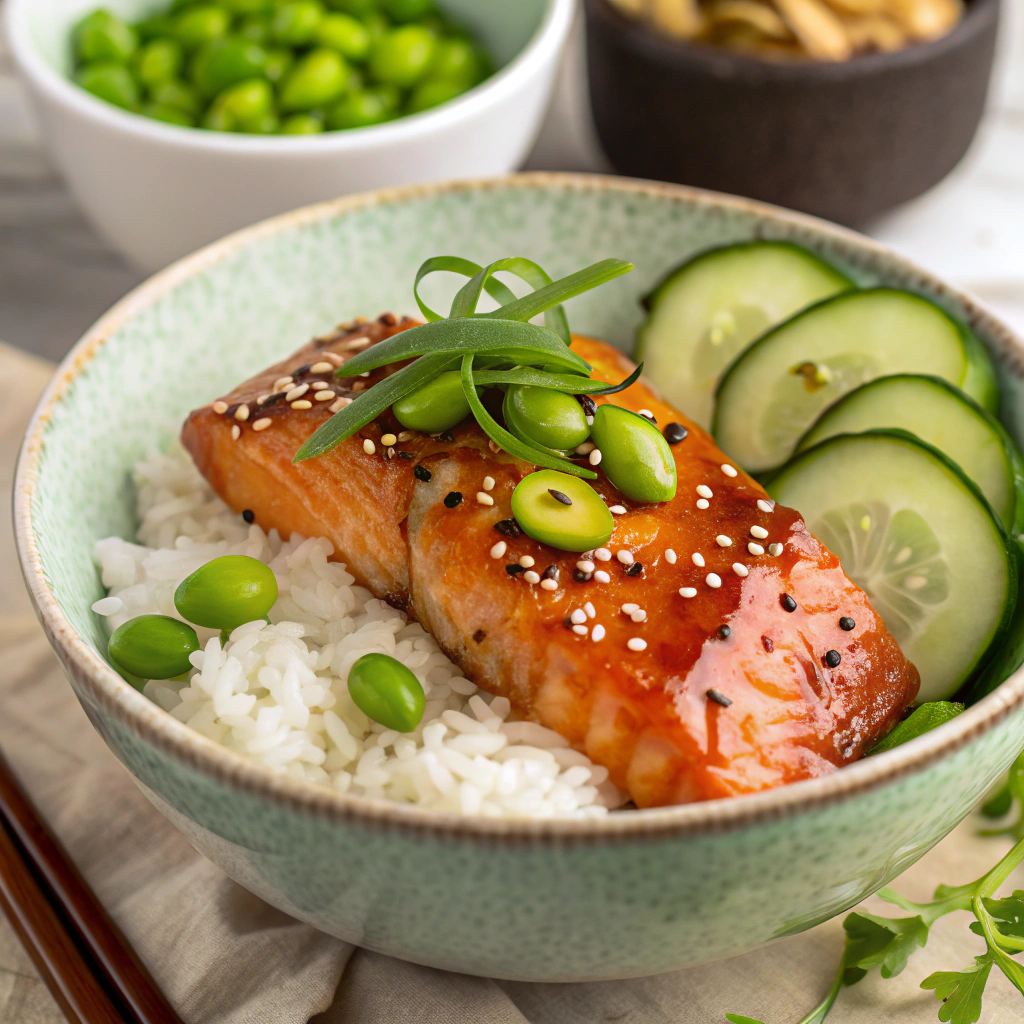 teriyaki salmon bowl