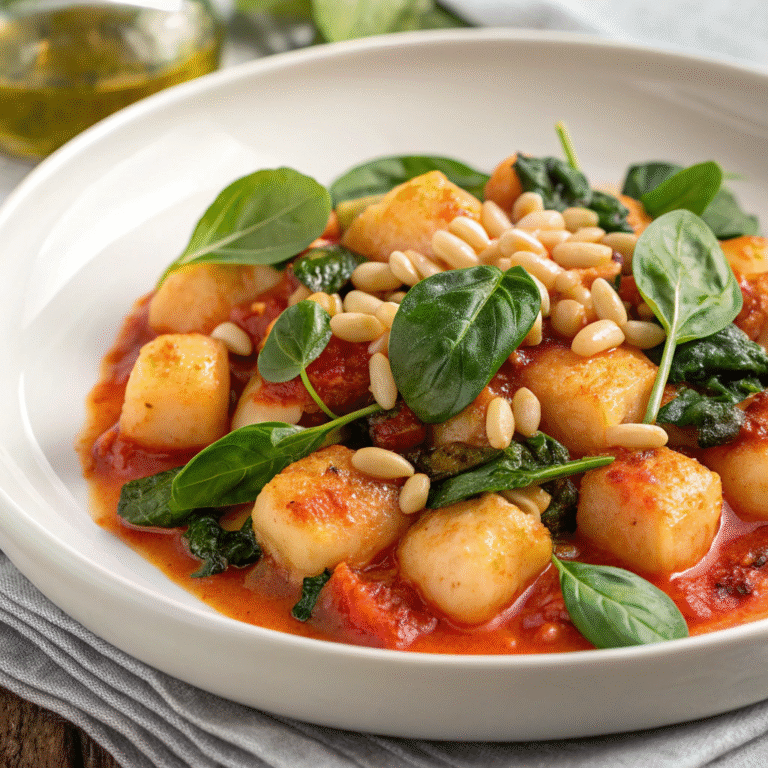tomato basil gnocchi