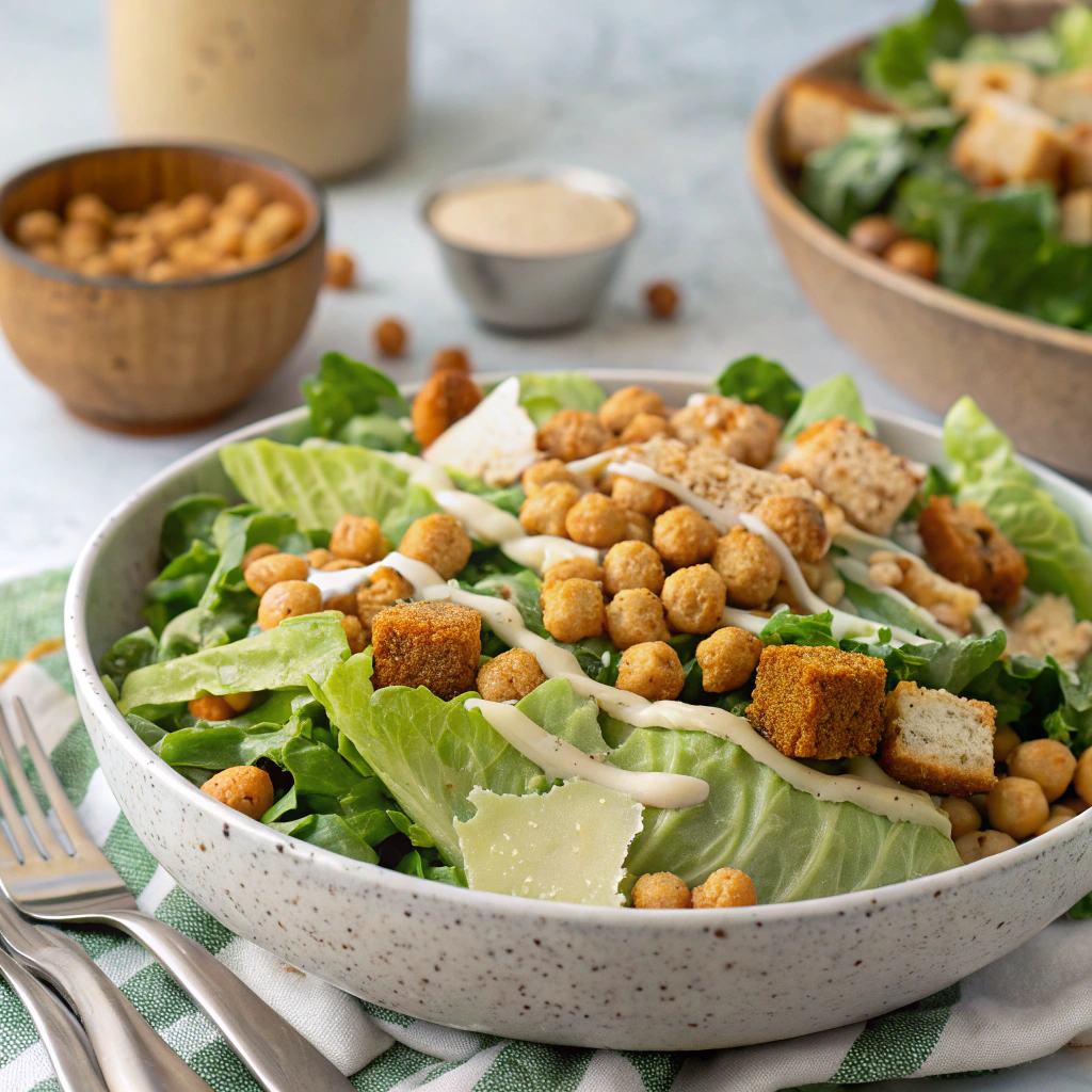 vegan caesar salad