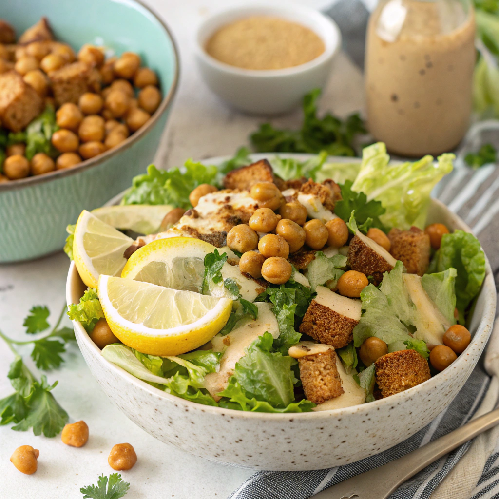 vegan caesar salad