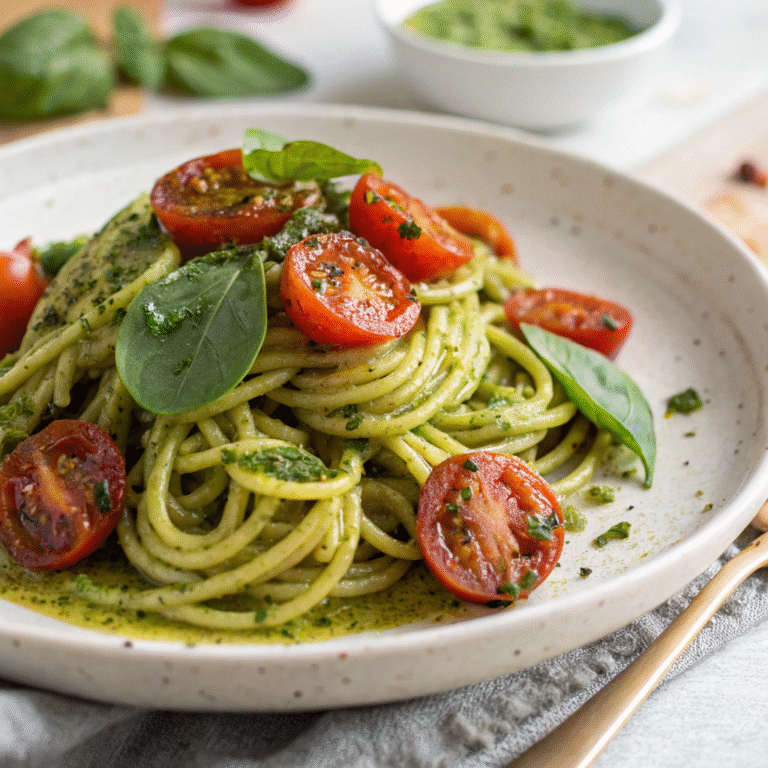 vegan pesto pasta