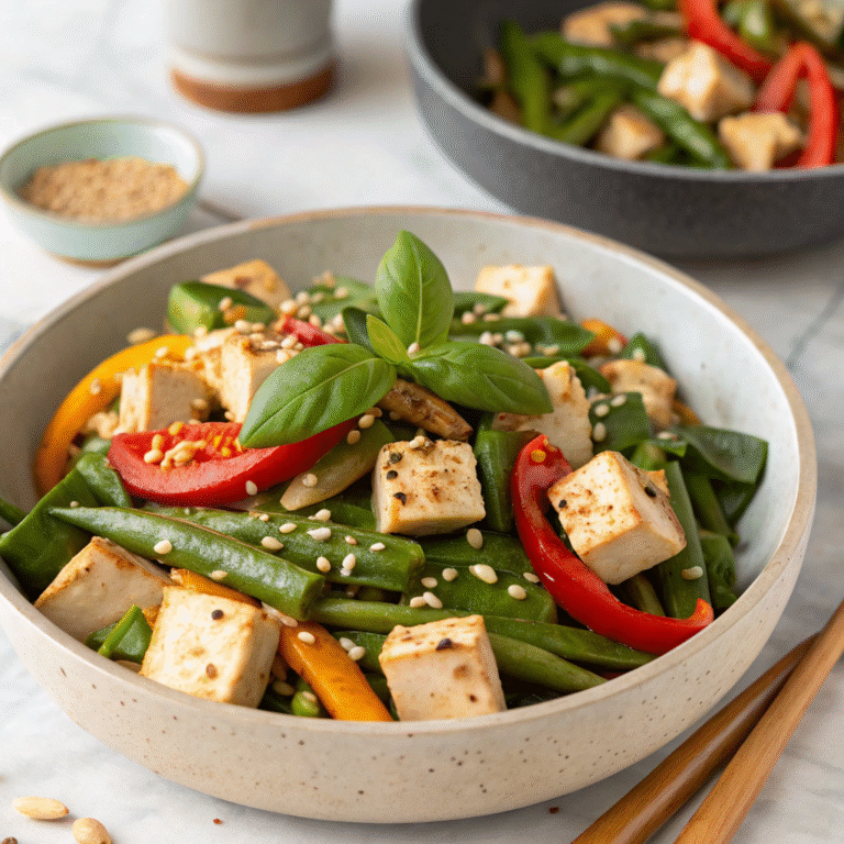 Vegan Thai Basil Stir-Fry with Tofu