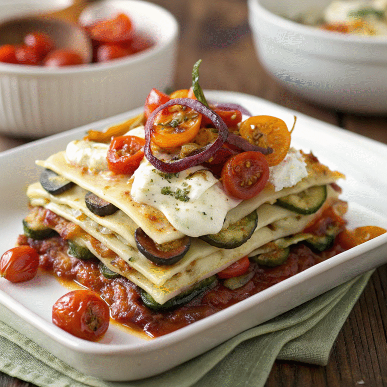 roasted vegetable lasagna
