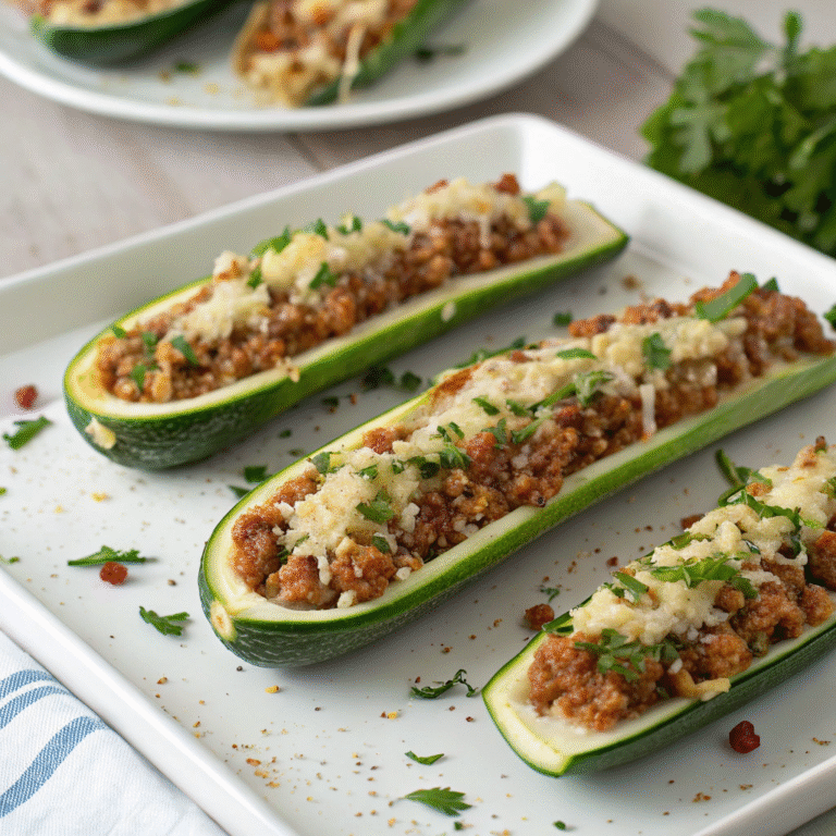 stuffed zucchini boats