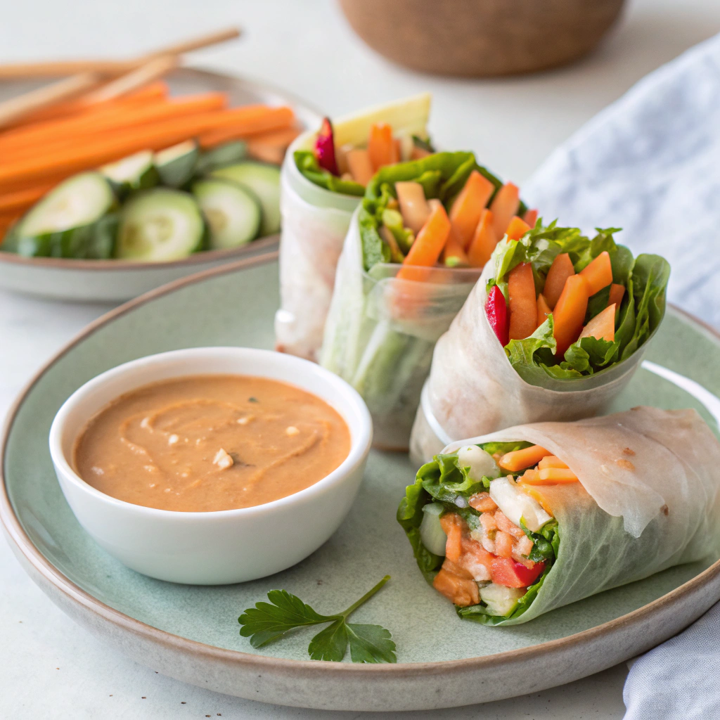 veggie rice paper rolls