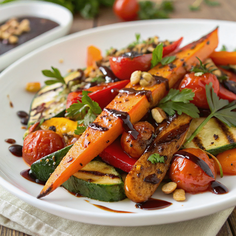warm roasted vegetable salad