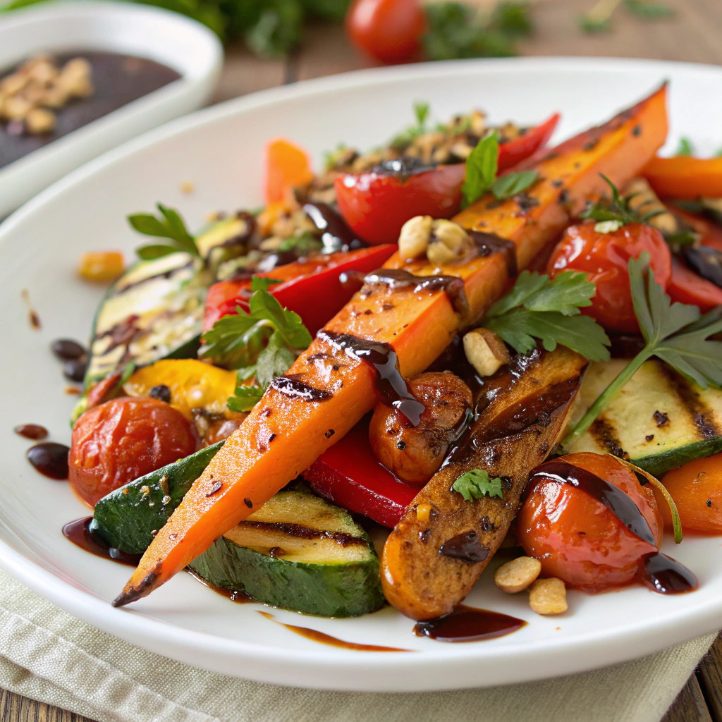 warm roasted vegetable salad