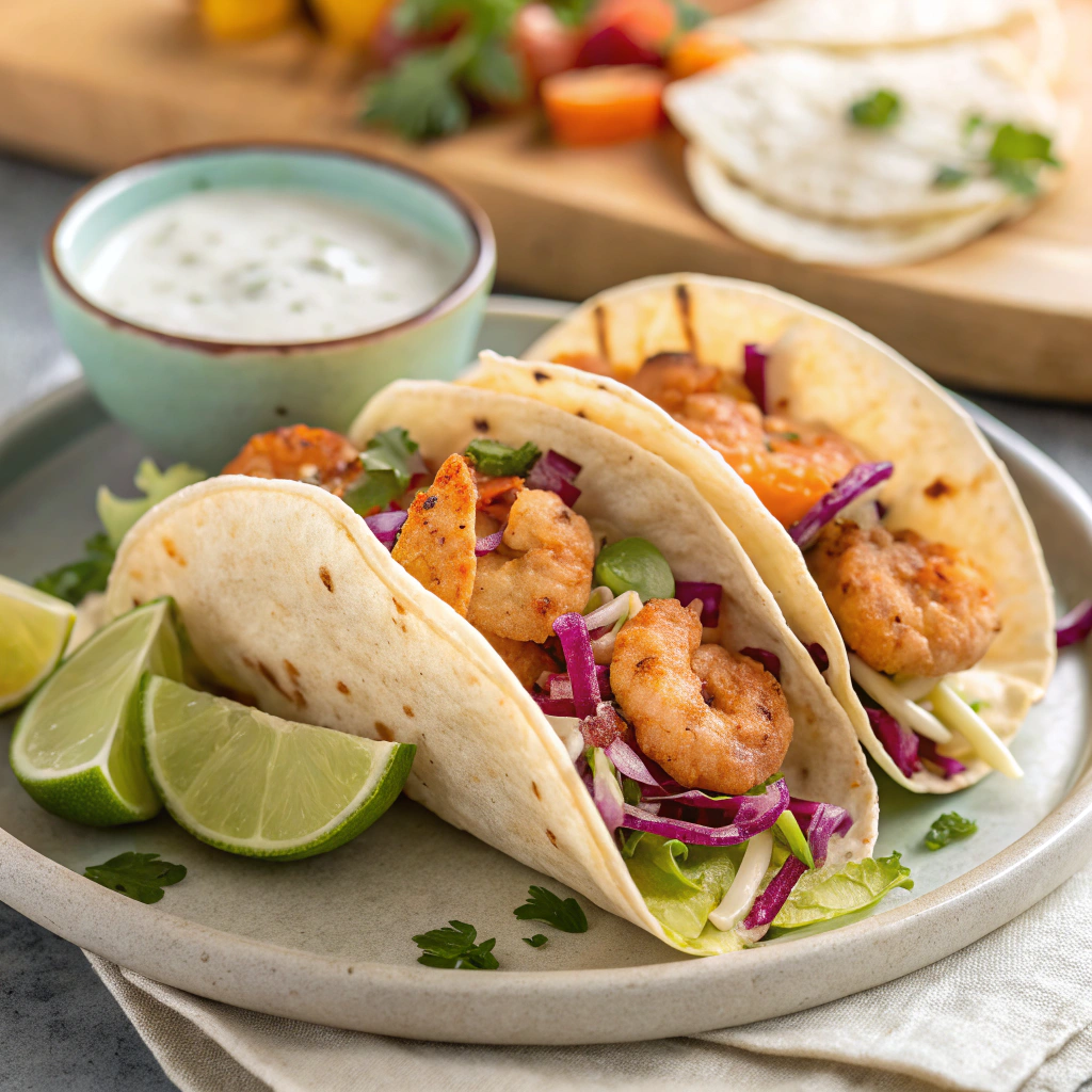 zesty shrimp tacos