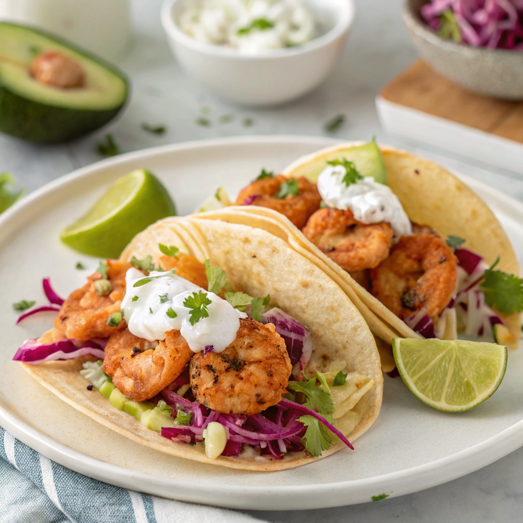 zesty shrimp tacos