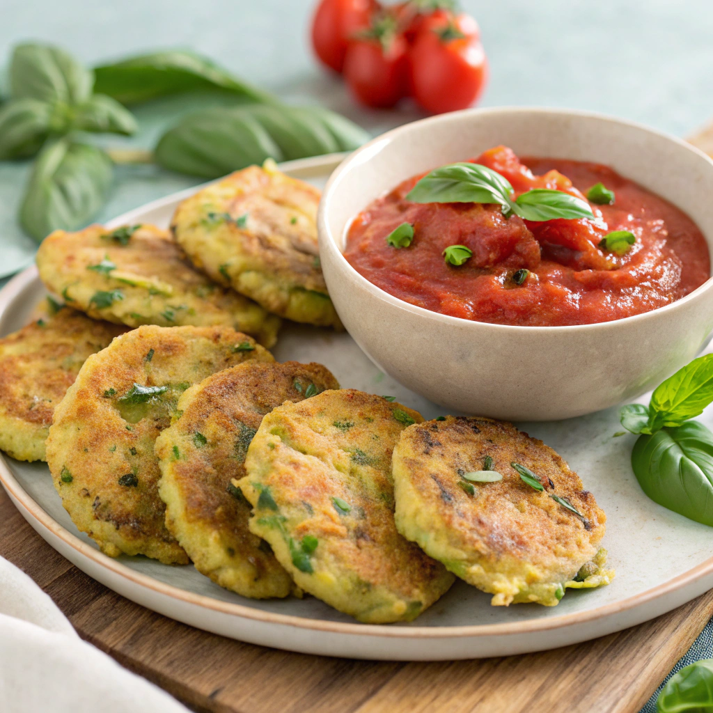 Keyphrase: zucchini ricotta fritters