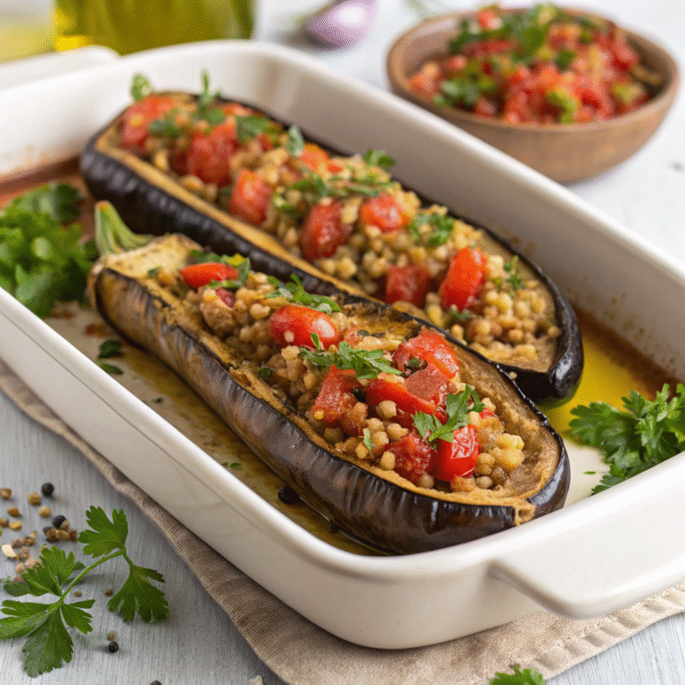 turkish stuffed eggplant