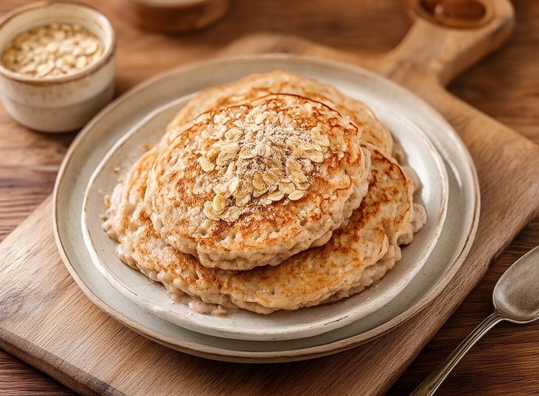 Banana Oat Protein Pancakes – Fluffy, Healthy & Vegan